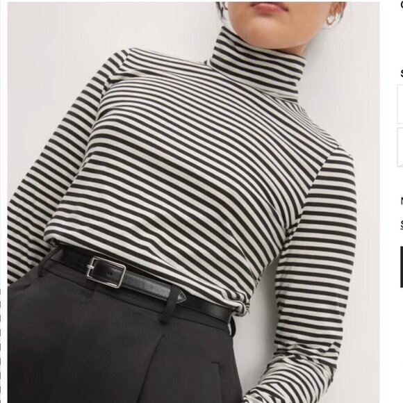 Everlane | The Organic Cotton Turtleneck - Picture 3 of 12